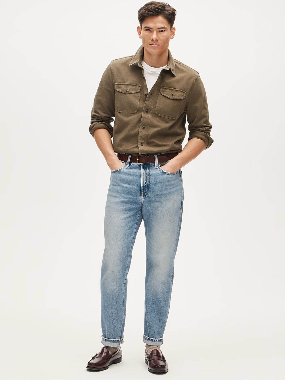 J. Crew Olive Green Lightweight Utility Shirt Jacket - Picture 4 of 8